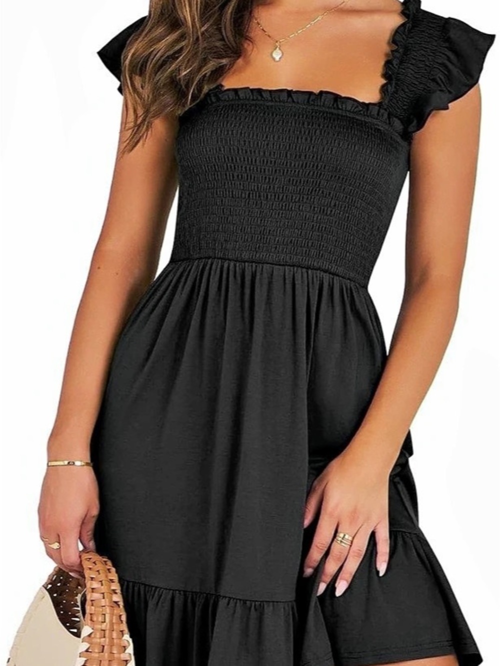 🔸BOGO FREE🔸 Black Smocked Mini Dress